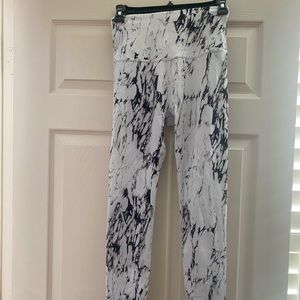 White background with black.